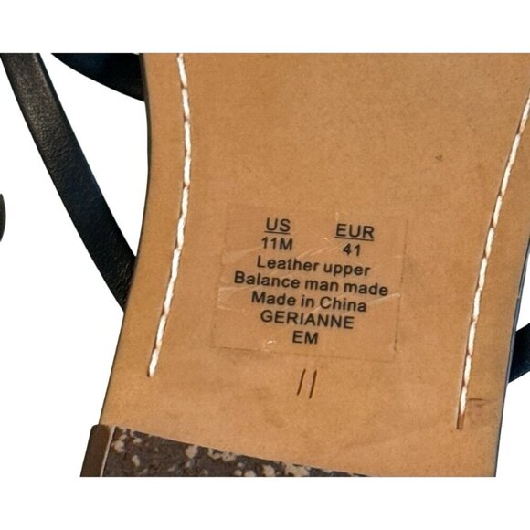 Sam Edelman Gerianne Brown Leather Flip Flops Thongs Slip Ons Summer Beach Sz 11 - Picture 4 of 5